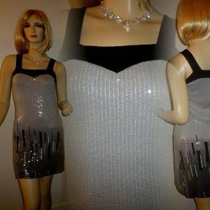 Sparkle Dress Silver~Purple~grey~Black Sequins